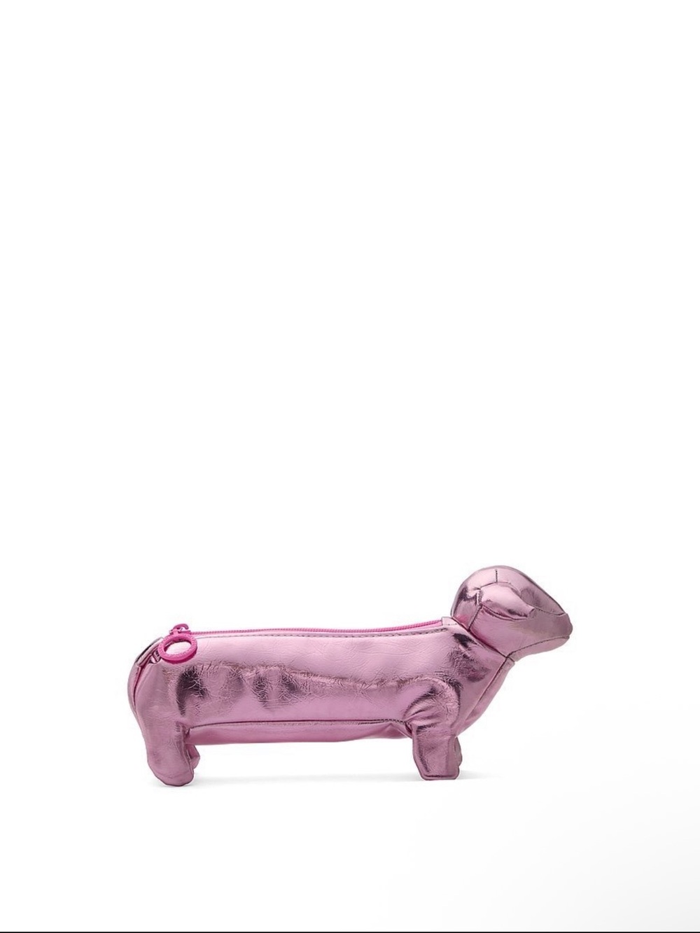 Pink dog makeup bag